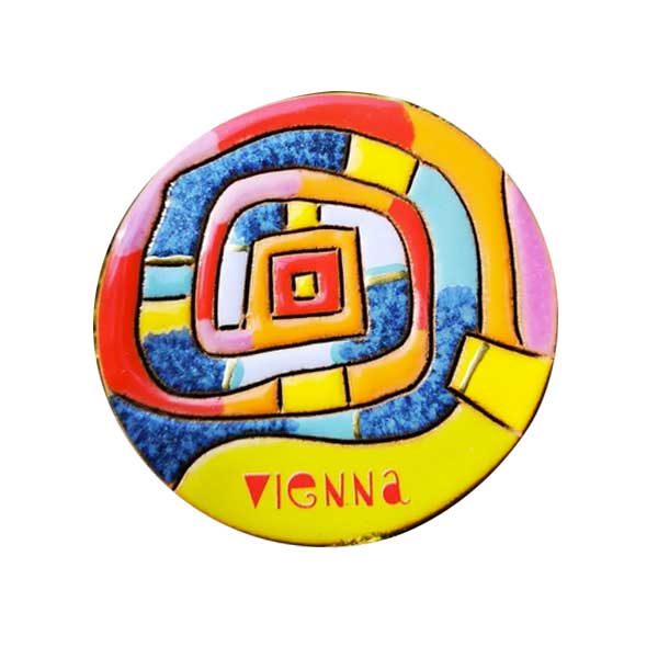 Dekorativer Keramikmagnet Vienna