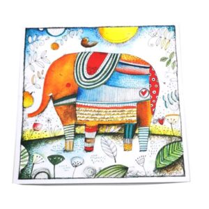 Kunstkarte-Elefant