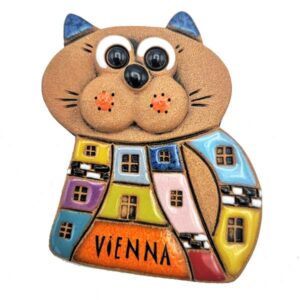 Keramikmagnet - Vienna Cat
