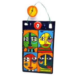 Wanddeko-Keramik-Fliese-colorful-faces
