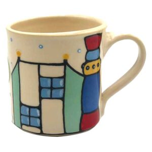 Kaffeetasse-Keramik-Hundertwasser