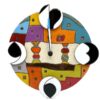 Hundertwasser Keramik Wanduhr