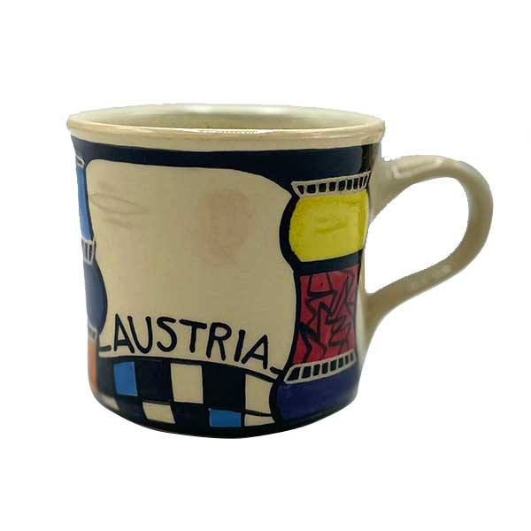 Handgemachte Keramik Cappuccino Tasse Austria