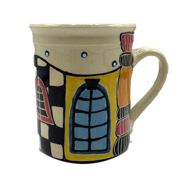 Große handgemachte Keramik Tasse Vienna 500ml