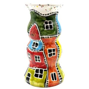 Blumenvase Keramik Hundertwasser