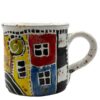 Hundertwasserhaus-Keramiktasse